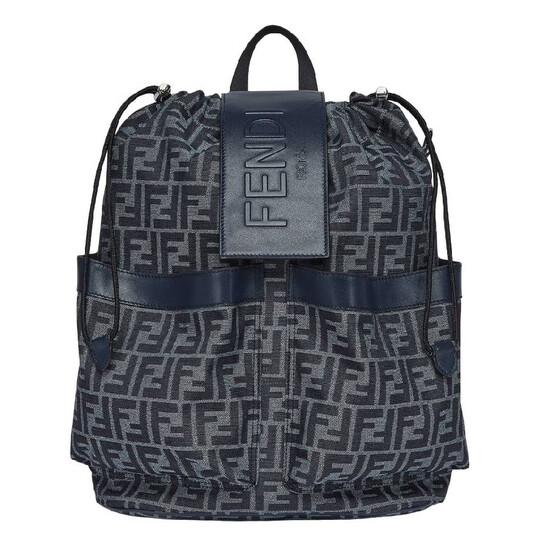 【ＦＲ】✦新品未使用✦ドールバックセット✨(全て開閉可能♪) Fendi Strike Medium FF Jacquard Backpack 7VZ070-AG0M-F1O97
