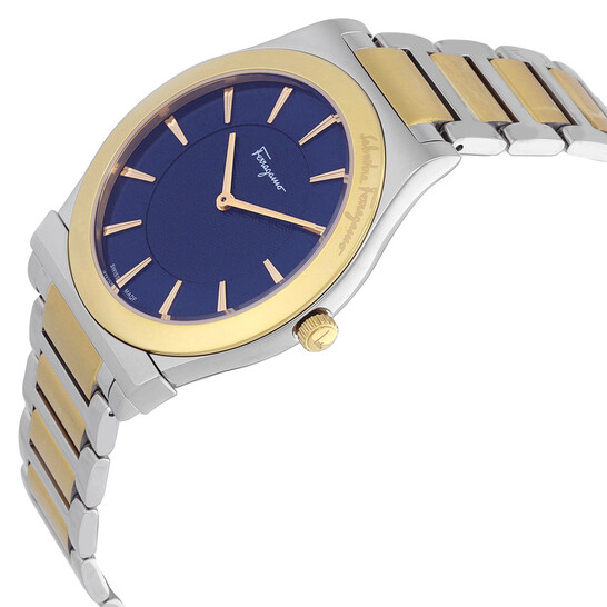 Ferragamo 1898 Slim Quartz Blue Dial Men's Watch SFPE00419