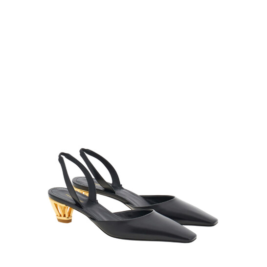 Ferragamo Alyssa Cage-Heel Slingback Pumps, Size 8 C 01I057