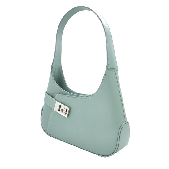 Ferragamo Archive Calfskin Leather Hobo Shoulder Bag in