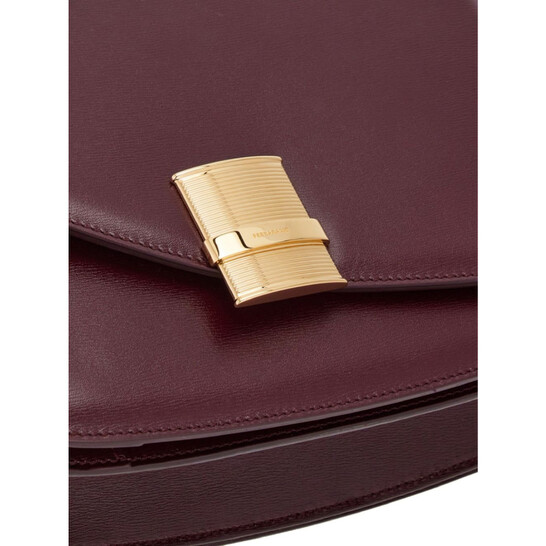 Ferragamo Asymmetric Leather Shoulder Bag 216798 769382