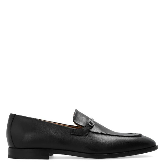 【24SS NEW】FERRAGAMO_man / ロゴ レザー サンダル / Black Men's New Arrivals | Ferragamo US