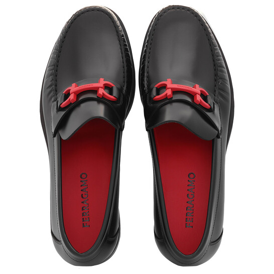 Ferragamo レザーブラック7 1/2 Ferragamo レザーブラック7 1/2