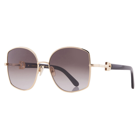 Ferragamo Blue Butterfly Ladies Sunglasses SF304SN 738 58 