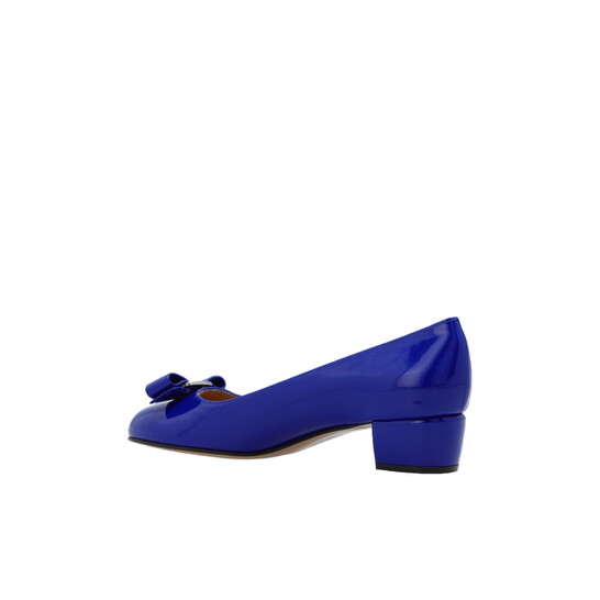 Ferragamo Blue Vara Bow Pump Shoe, Size 5.5 01B221 763694