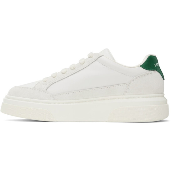 【送料&関税込】Ferragamo cassina White Leather Sneakers Ferragamo Cassina White Leather Sneakers | ModeSens
