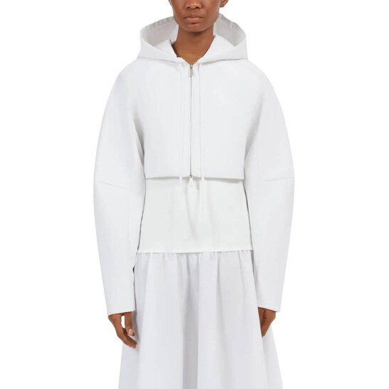 Ferragamo Cotton Faille Cropped Jacket, Brand Size 46 ( US Size 12 ) - 546x546 Image #2