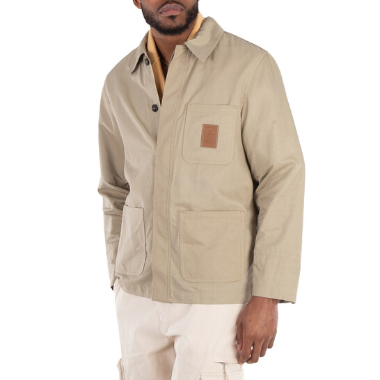 Ferragamo フェラガモ リネン100% ジャケット ライトベージュ XL Ferragamo Cotton Viscose 3-Pocket Jacket, Brand Size 48 ( US Size