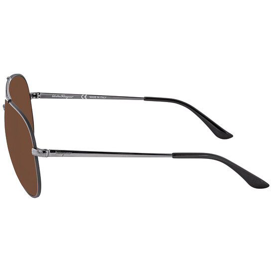 Ferragamo Salvatore Ferragamo Dark Brown Pilot Unisex  display picture 1