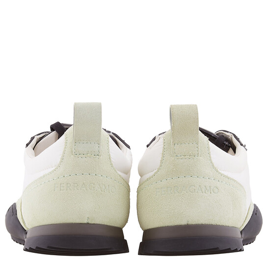 Ferragamo Logo-Patch Lace Up Sneakers, Size 026533 773268
