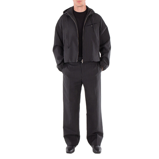 Ferragamo Drawstring Hooded Jacket, Brand Size 46 (US Size 36