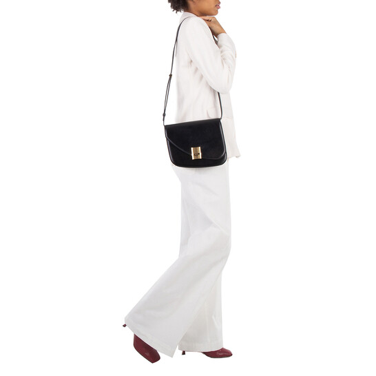 Small Fiamma Leather Crossbody Bag