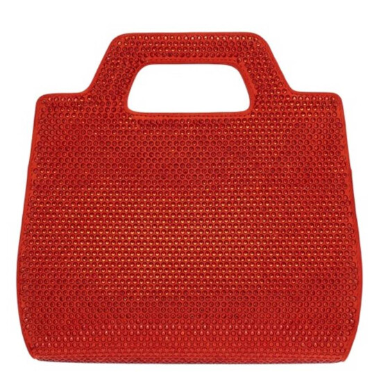 Ferragamo Flame Red Wanda Mini Bag With Crystals - 546x546 Image #3