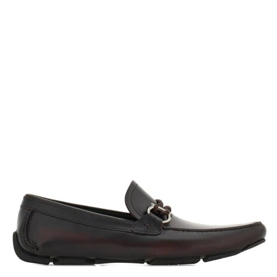 Ferragamo Gancini Ornament Leather Loafers, Size 6 EEE  display picture 1