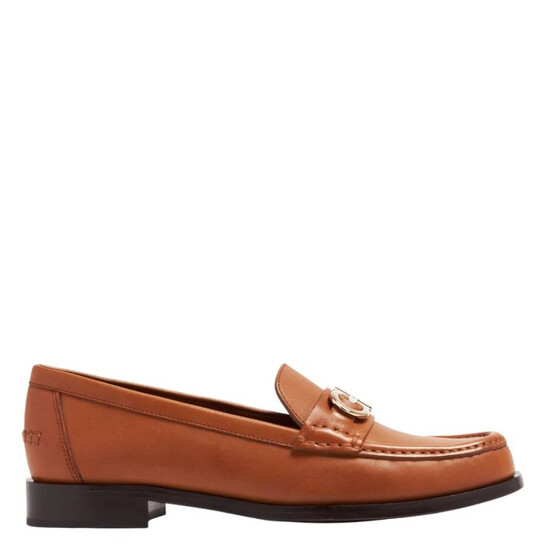 Ferragamo Gancini Ornament Leather Moccasins, Size 8 C  display picture 3