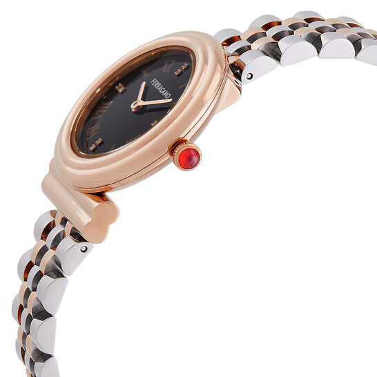 Ferragamo Gancini Quartz Black Dial Ladies Watch SFMV01824