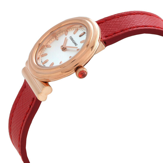 Ferragamo Gancini Quartz Silver Dial Ladies Watch SFMV01123