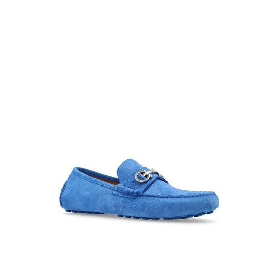 Gancini Leather Driving Shoes