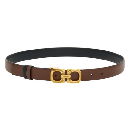 Ferragamo Gancini-Buckle Leather Belt, Size 95 230283 764083