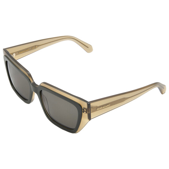 Ferragamo Green Square Ladies Sunglasses SF2002S 327 55  display picture 3