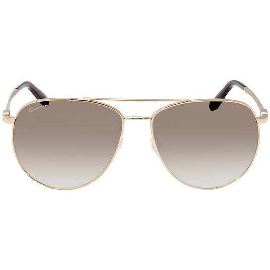Ferragamo Grey Gradient Pilot Sunglasses SF157S 717 60  display picture 3