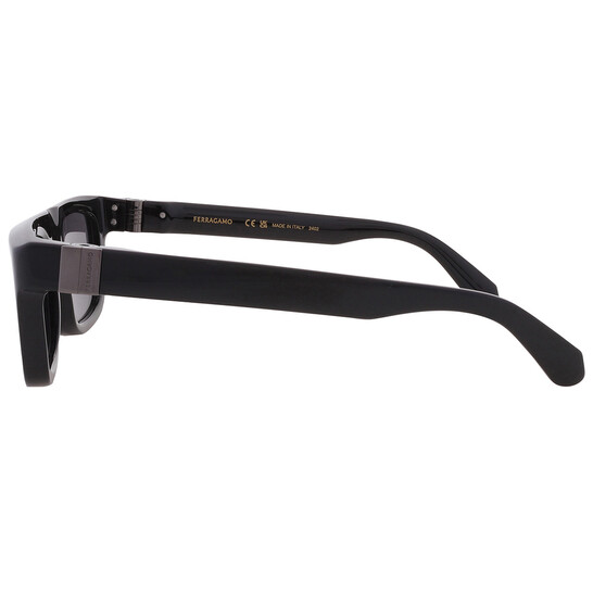 Ferragamo Grey Square Men's Sunglasses SF2009S 001 56