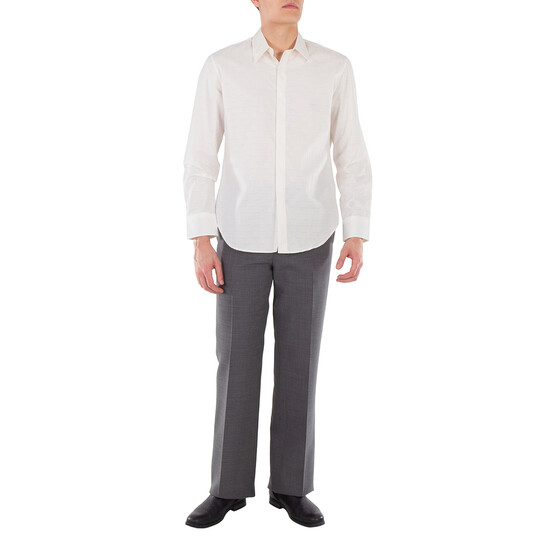 Ferragamo High-Waisted Wool Pants, Brand Size 46 (US Size 30