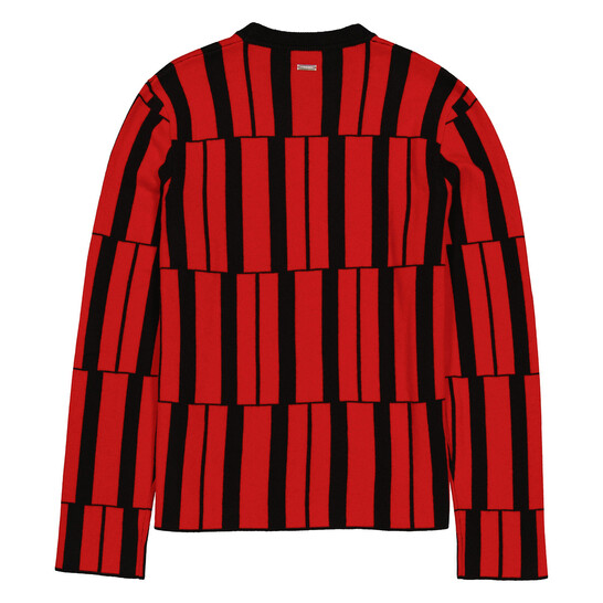 Ferragamo Jacquard Piano Print Sweater, Size Large 122232