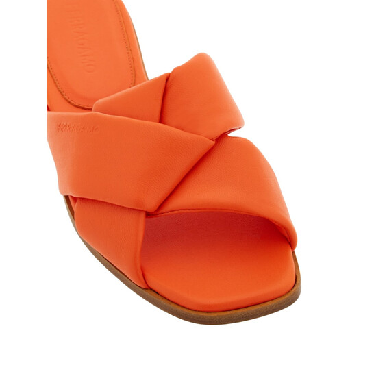 Ferragamo Knott Strap Slides, Size 7 C 01F161 771994 - Shoes
