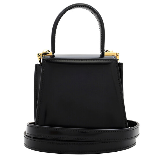 Ferragamo Ladies Black Micro Iconic Top Handle Bag 213972