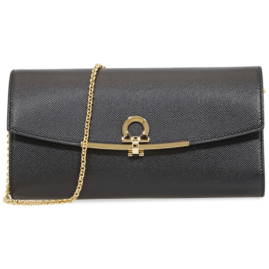 Ferragamo Ladies Gancini Mini Bag in Black 22C941 674023