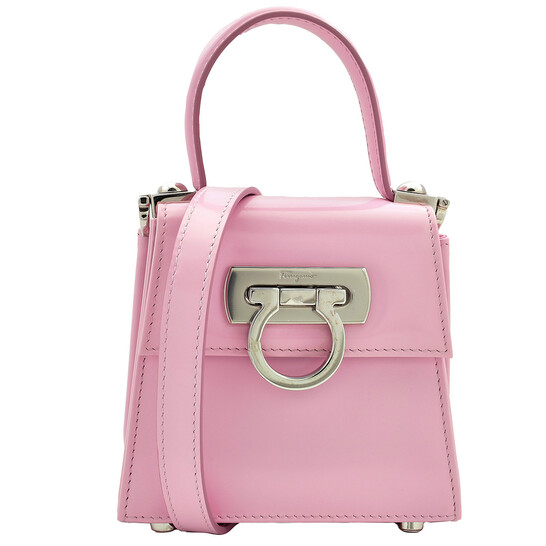 ショルダーバッグ・ポシェット FERRAGAMO LIGHT PINK PIERCING S LEATHER TOP HANDLE BAG 0400022187838_PLASTER?wid=600&