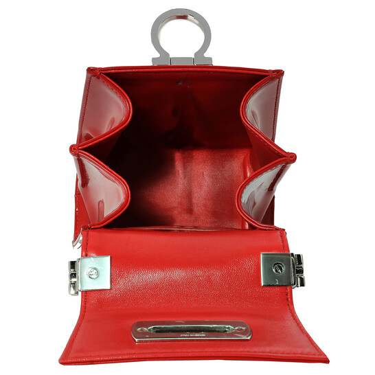 Ferragamo Ladies Red Micro Iconic Top Handle Bag 213972 763657