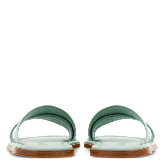 Ferragamo Laurene Logo Embroidered Slides, Size 9 C 01G833