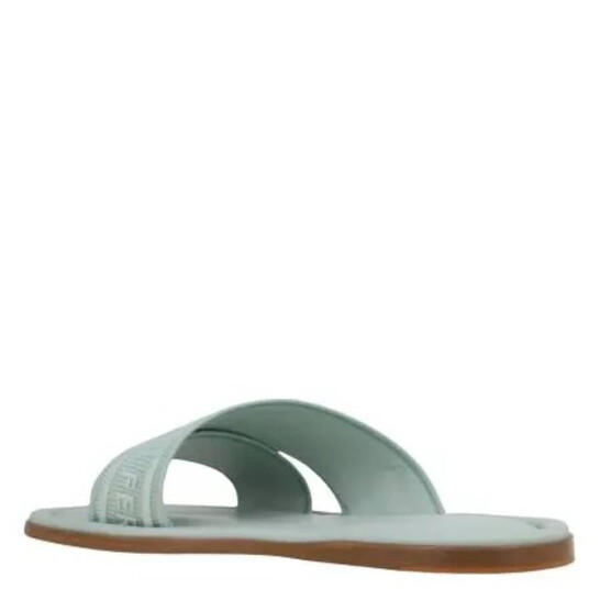 新品未使用　フェラガモ*LAURENE ロゴ クロスベルトサンダル01G833 Ferragamo Laurene Logo Embroidered Slides, Size 9 C 01G833