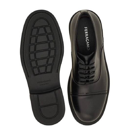 Ferragamo♪SALE♪0775068 Ferragamo Leather Toe Cap Loafers, Size 7.5 EE 029259 777037