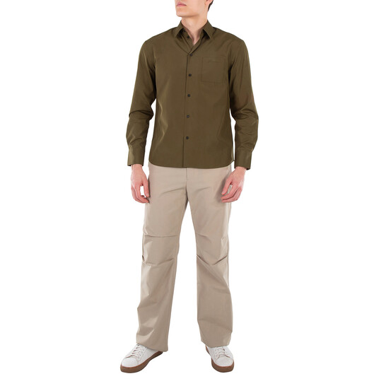 Ferragamo Long Sleeved Classic-Fit Poplin Shirt, Brand Size 39