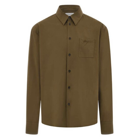 Ferragamo Long Sleeved Classic-Fit Poplin Shirt, Brand Size 39