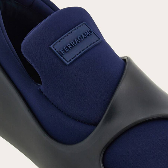 Ferragamo Men's Blue Lunar Hybrid Sneakers, Size 6 021271