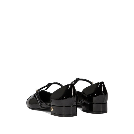 Ferragamo Patent Leather T-Strap Ballet Shoe, Size 6 01J153