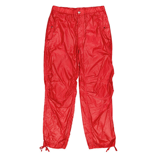 パンツ FERRAGAMO Straight pants with pleat Red High-rise virgin wool straight pants in red - Ferragamo