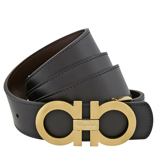 ベルト Salvatore Ferragamo  Belts Women Leather Brown/Black Leather belt Salvatore Ferragamo Black size 80 cm in Leather