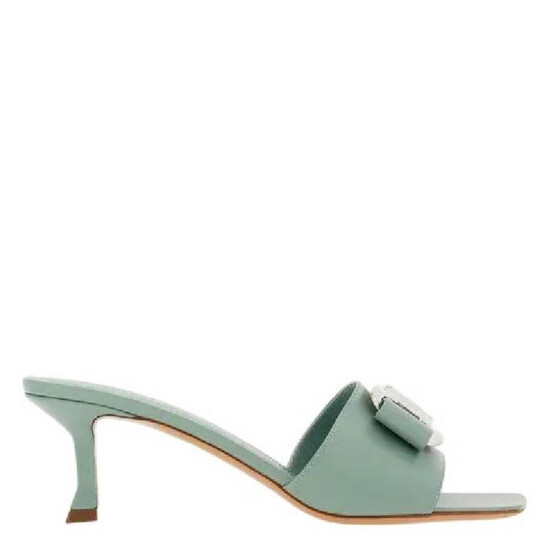 Ferragamo Slip-On Vara Bow Sandals, Size 5 01H171 768718