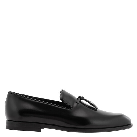 Ferragamo Smooth Leather Tassel Loafers, Size 7 EEE 021618  display picture 2