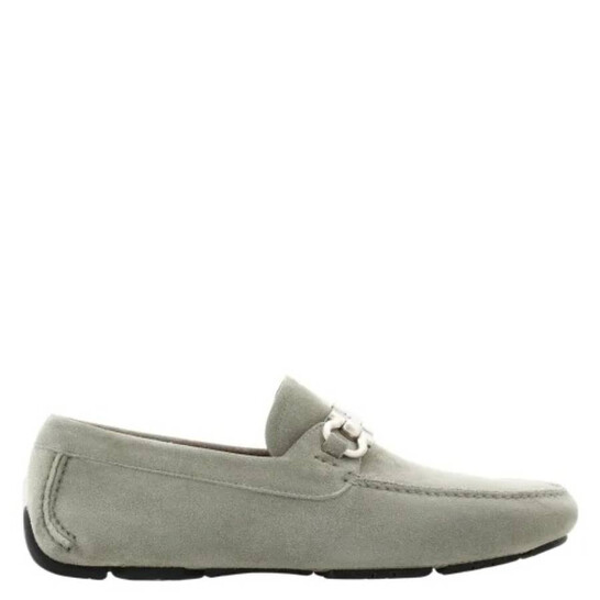 Salvatore Ferragamo Men\'s Gray Suede Loafers Ferragamo - Grandioso Gray Suede Loafer | Mitchell Stores main image 4