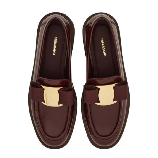 FERRAGAMO ローファー　VARA ヴァラ　レザー　ブラウン　7EE 3112.jpg