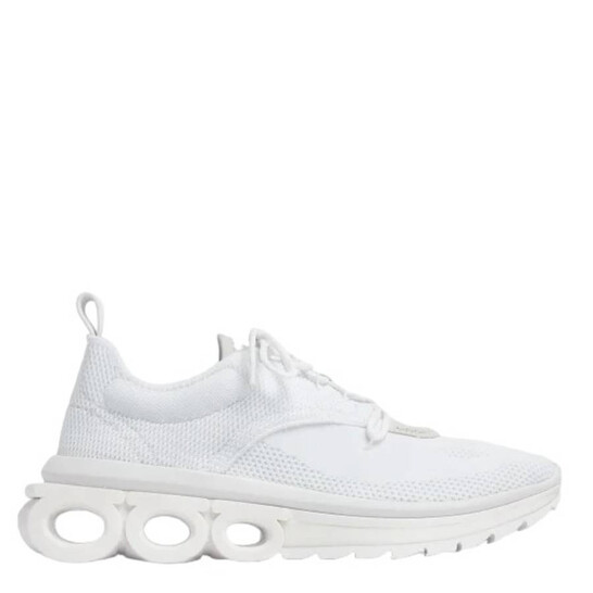 スニーカー FERRAGAMO White tech knit Nima sneakers Ferragamo White Nima Technical Knit Running Sneakers, Size