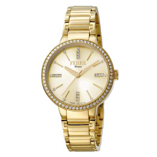 Ferre Milano Gold Dial Ladies Watch FM1L084M0061 - 546x546