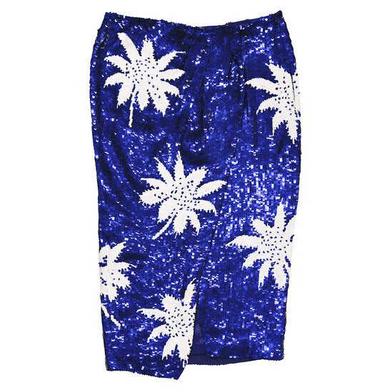 Filles A Papa Ladies Lagoon-blue Pencil Skirt - 546x546 Image #5