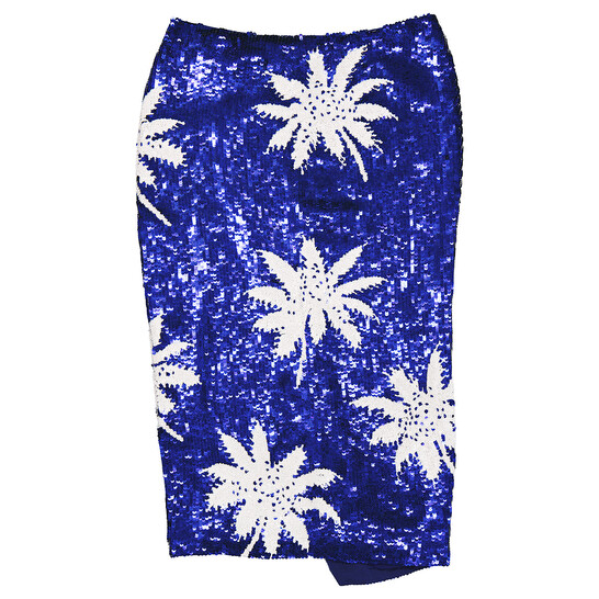 Filles A Papa Ladies Lagoon-blue Pencil Skirt - 546x546 Image #6